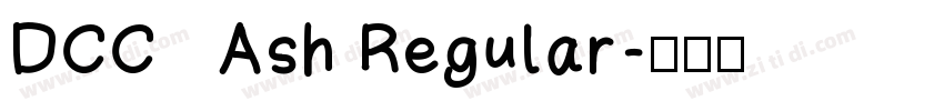 DCC   Ash Regular字体转换